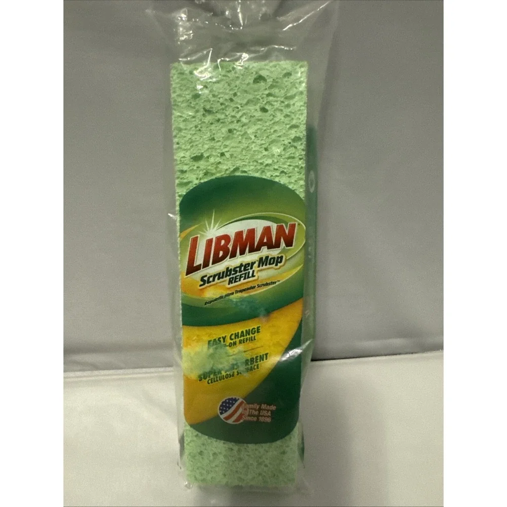 Libman Scrubster Mop Refill Easy Change Snap On Refill #03105 New‎
